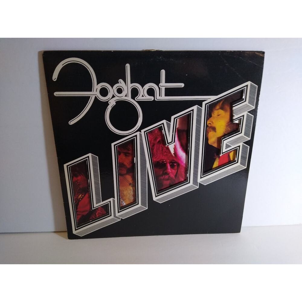 Foghat - Live 12" LP Record 1977 Bearsville Classic Rock 33 RPM Diecut Sleeve